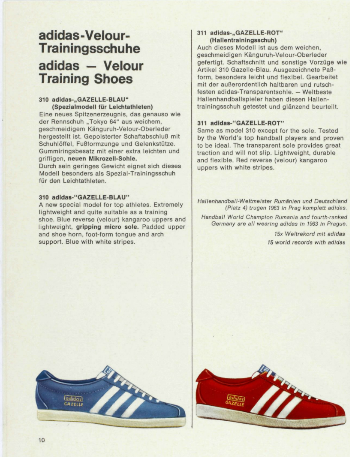 adidas Catalogue 1966 Gazelle