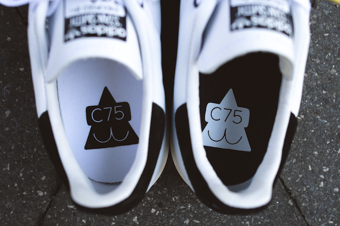 Club75 x adidas Originals Stan Smith - White / Black